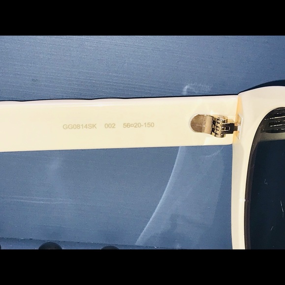 Gucci Ivory Brown Cat Eye Ladies Gg0814sk-002 Sunglasses - Picture 12 of 13
